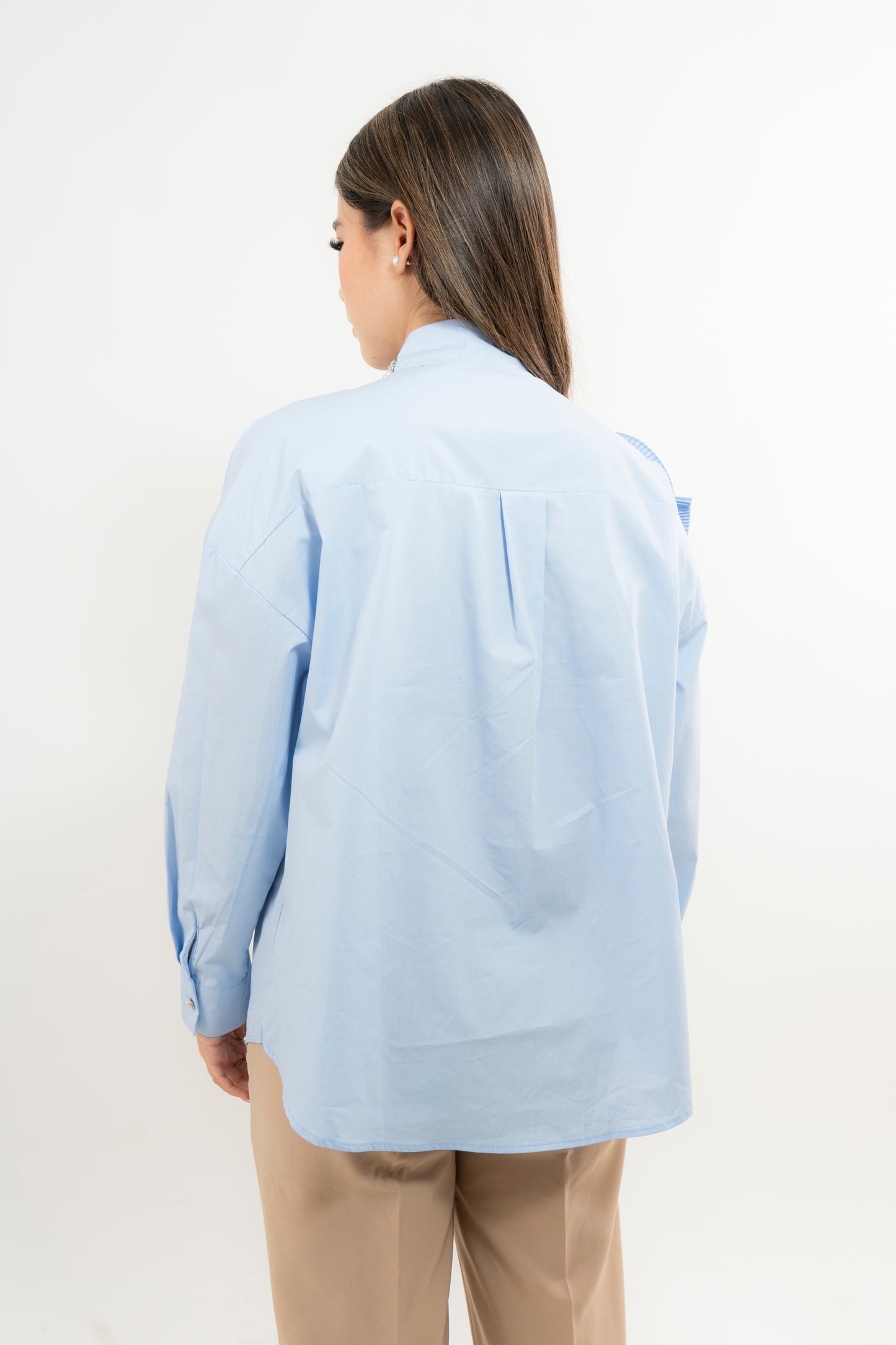 Blusa Flor Plizada