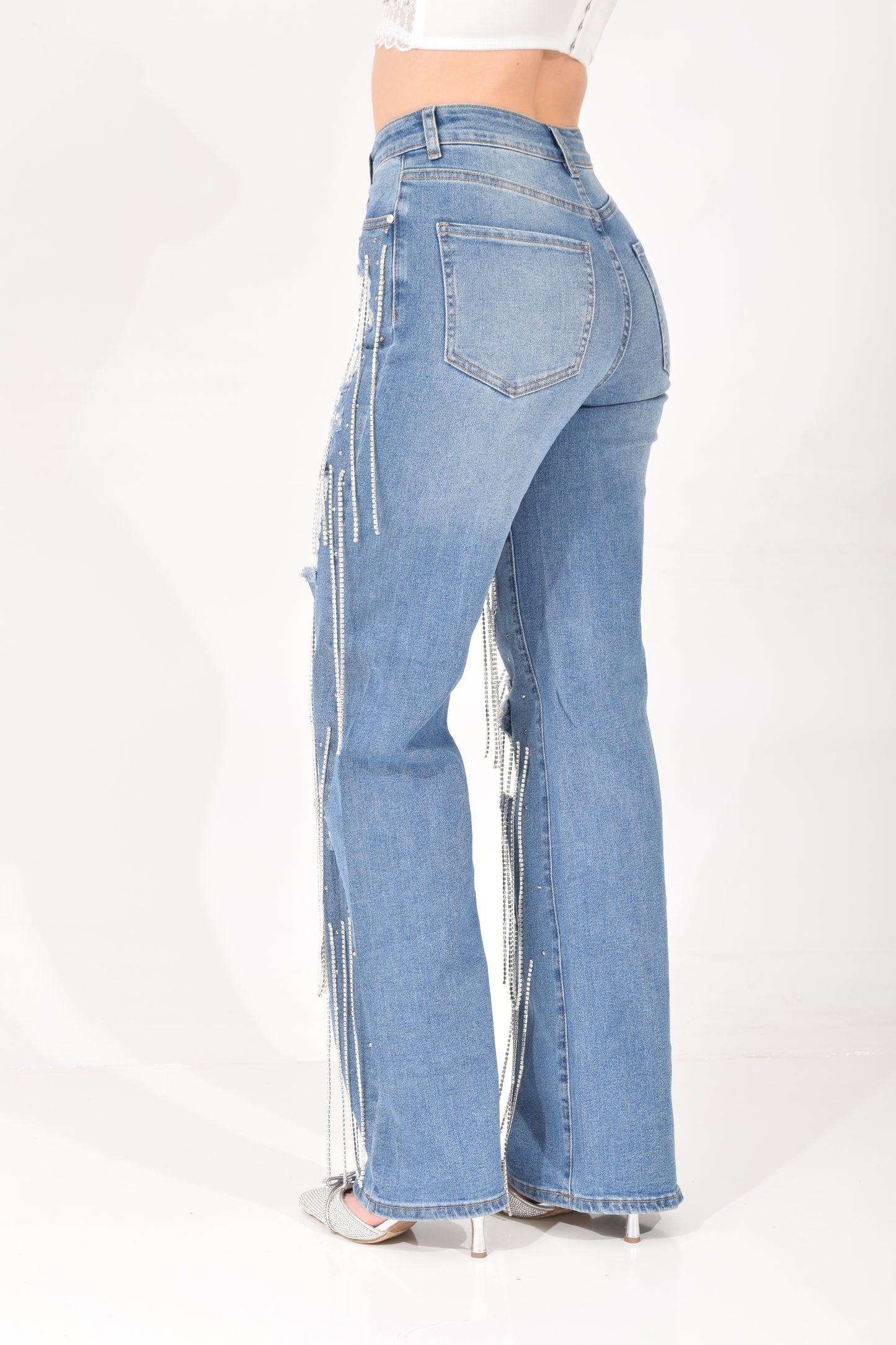 Pantalón Tiras Brillos