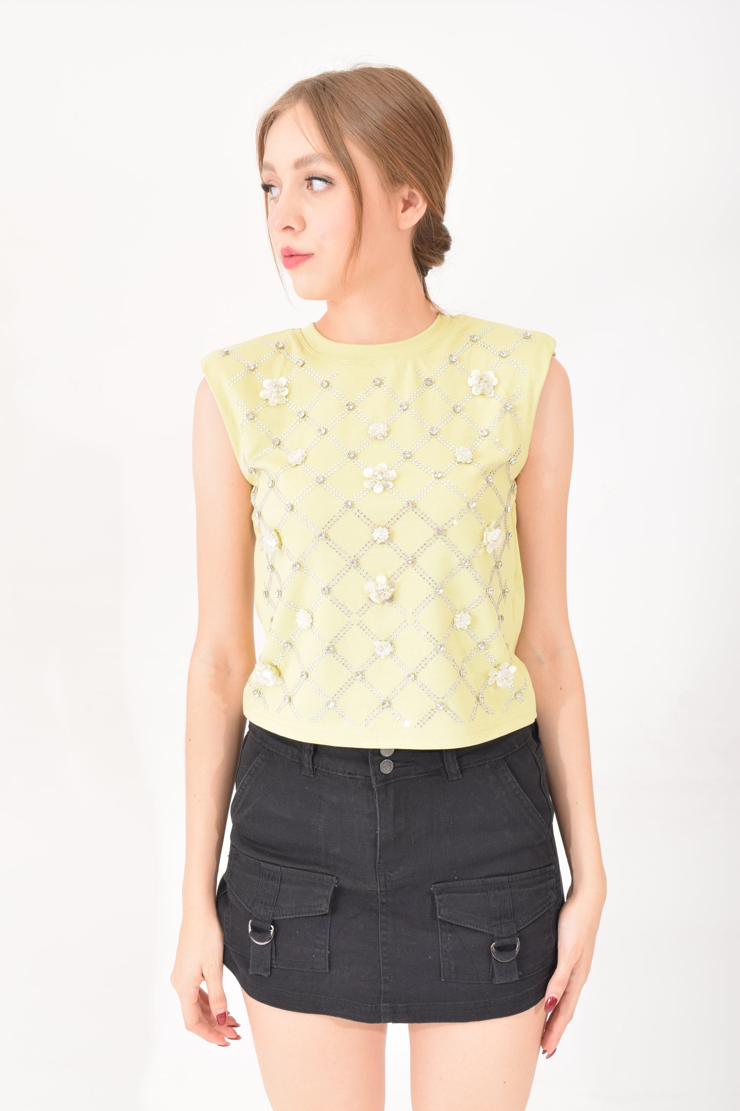 Blusa Rombos Brillos