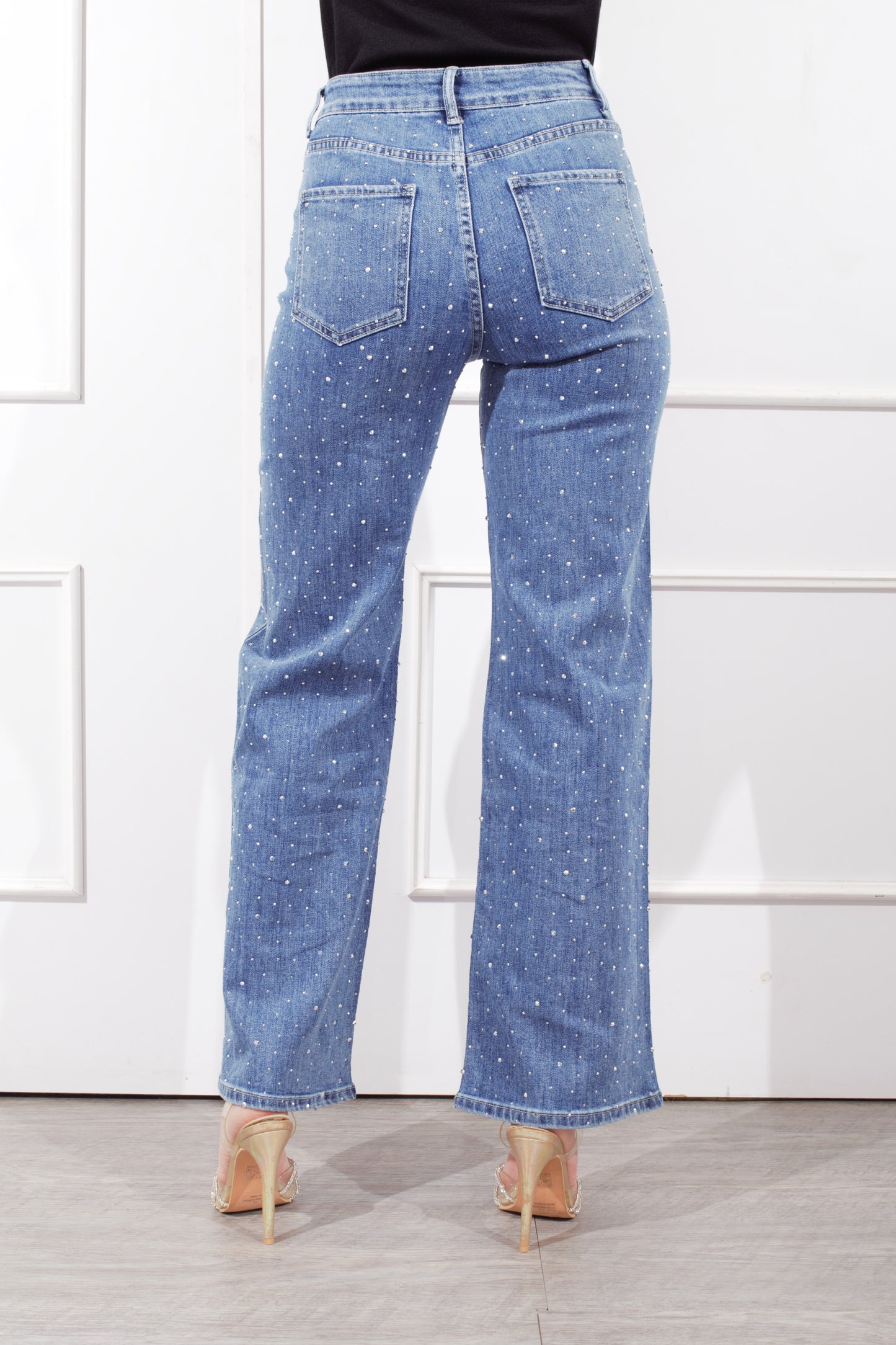 Pantalón Mezclilla Brillos