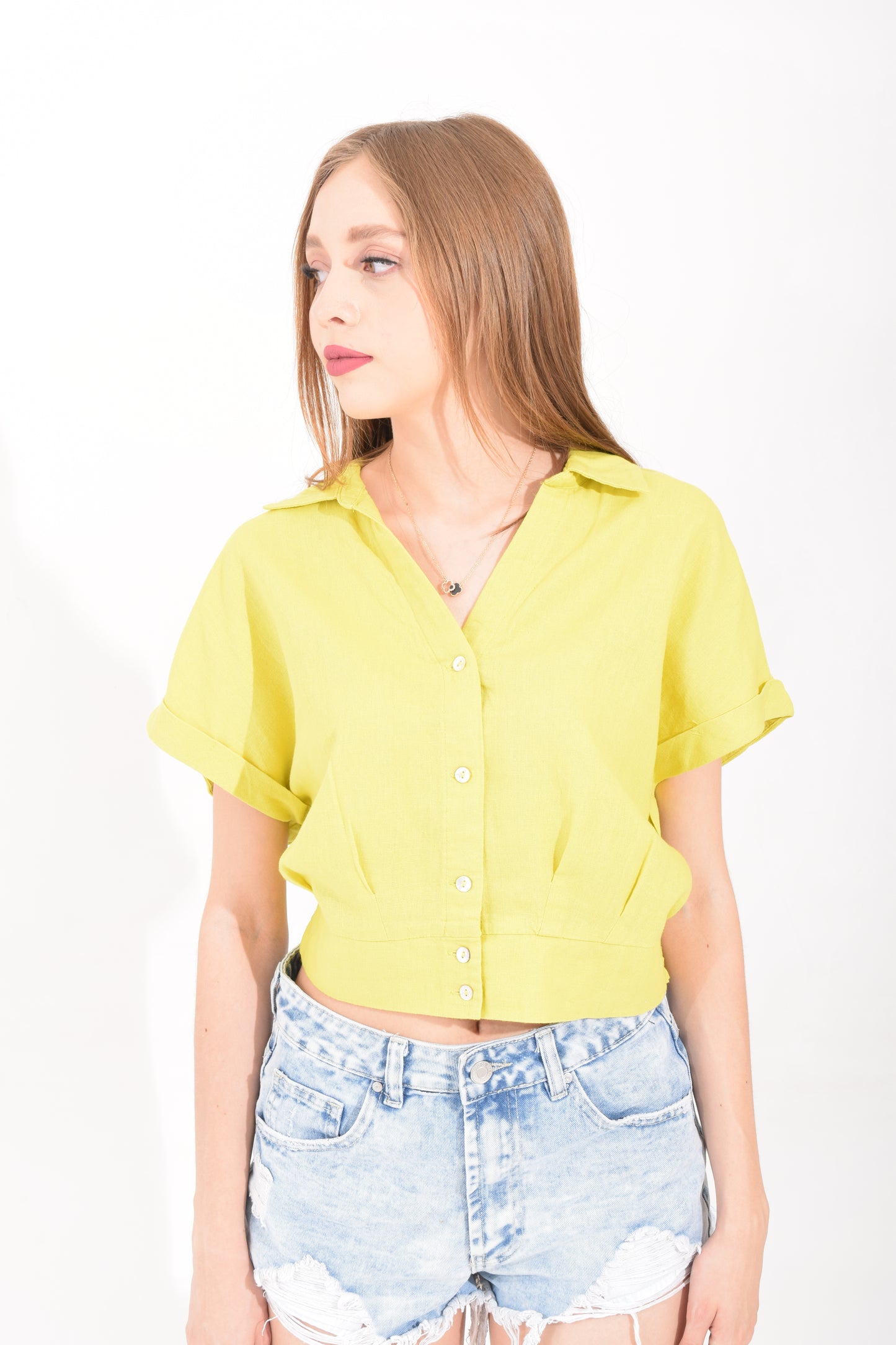 Blusa cuello "V"