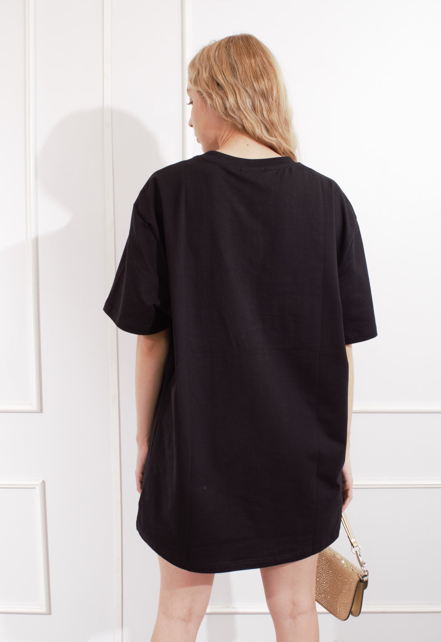 Playera Tigre Brillos Over Size