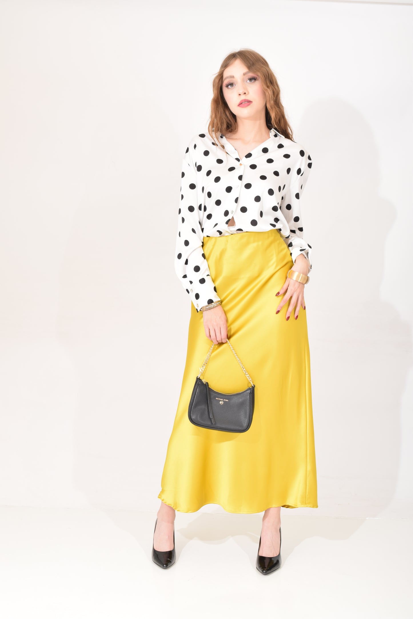 Blusa Satinada Lunares