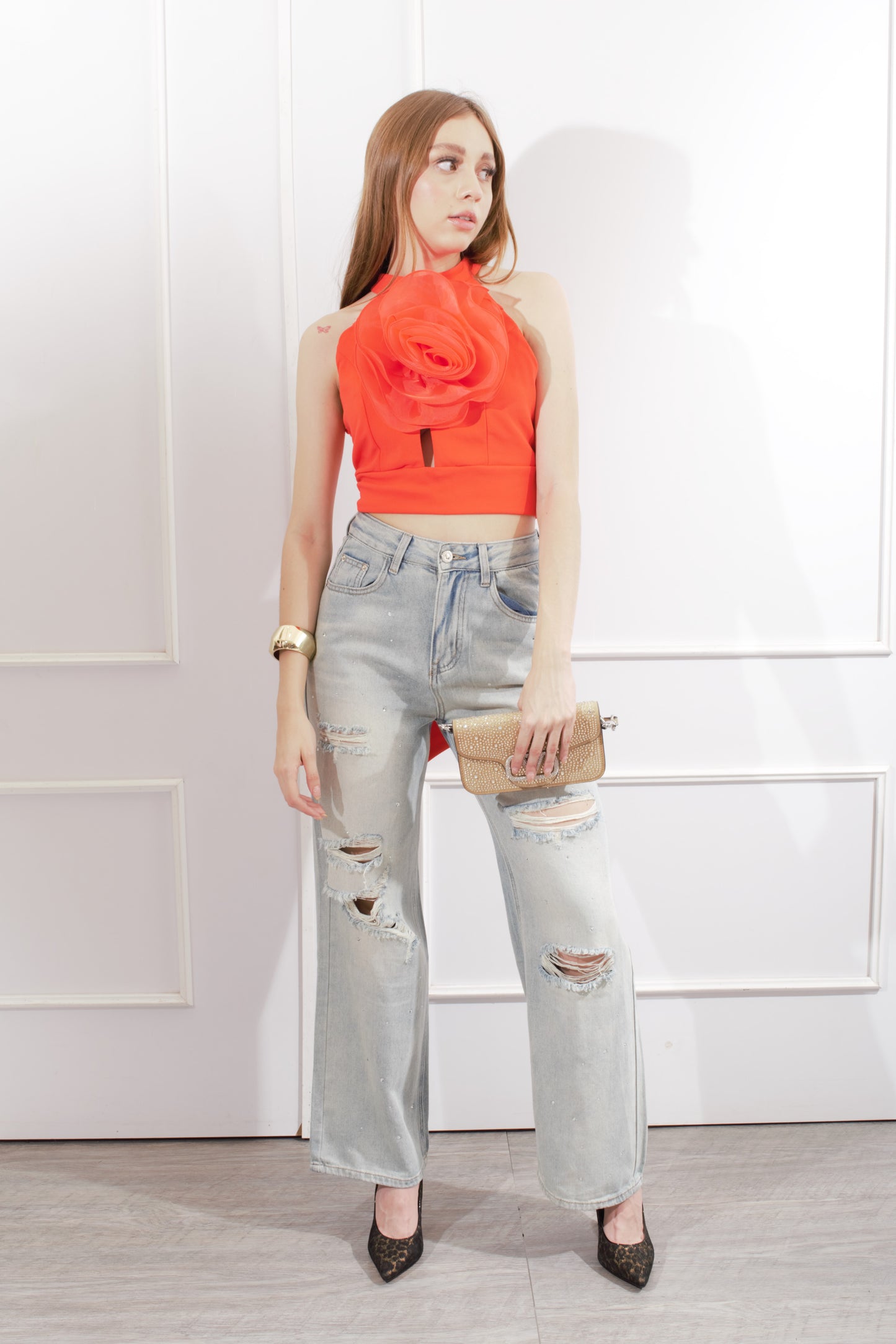 Blusa Flor 3D