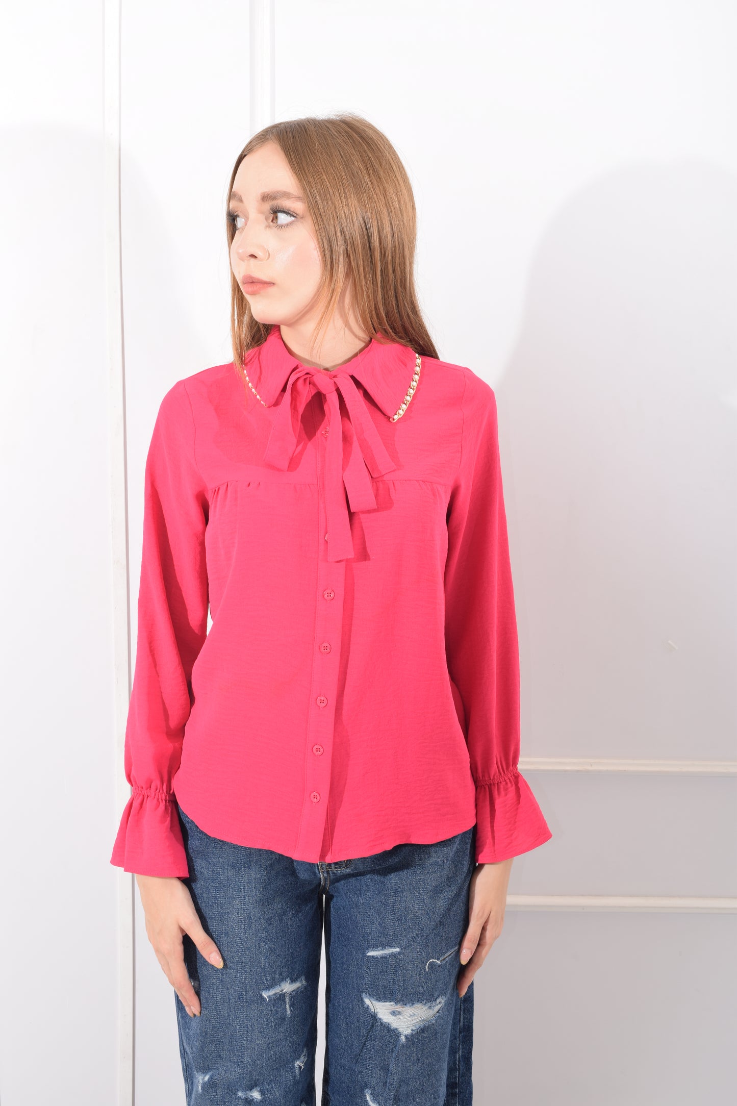 Blusa Perlas Cuello