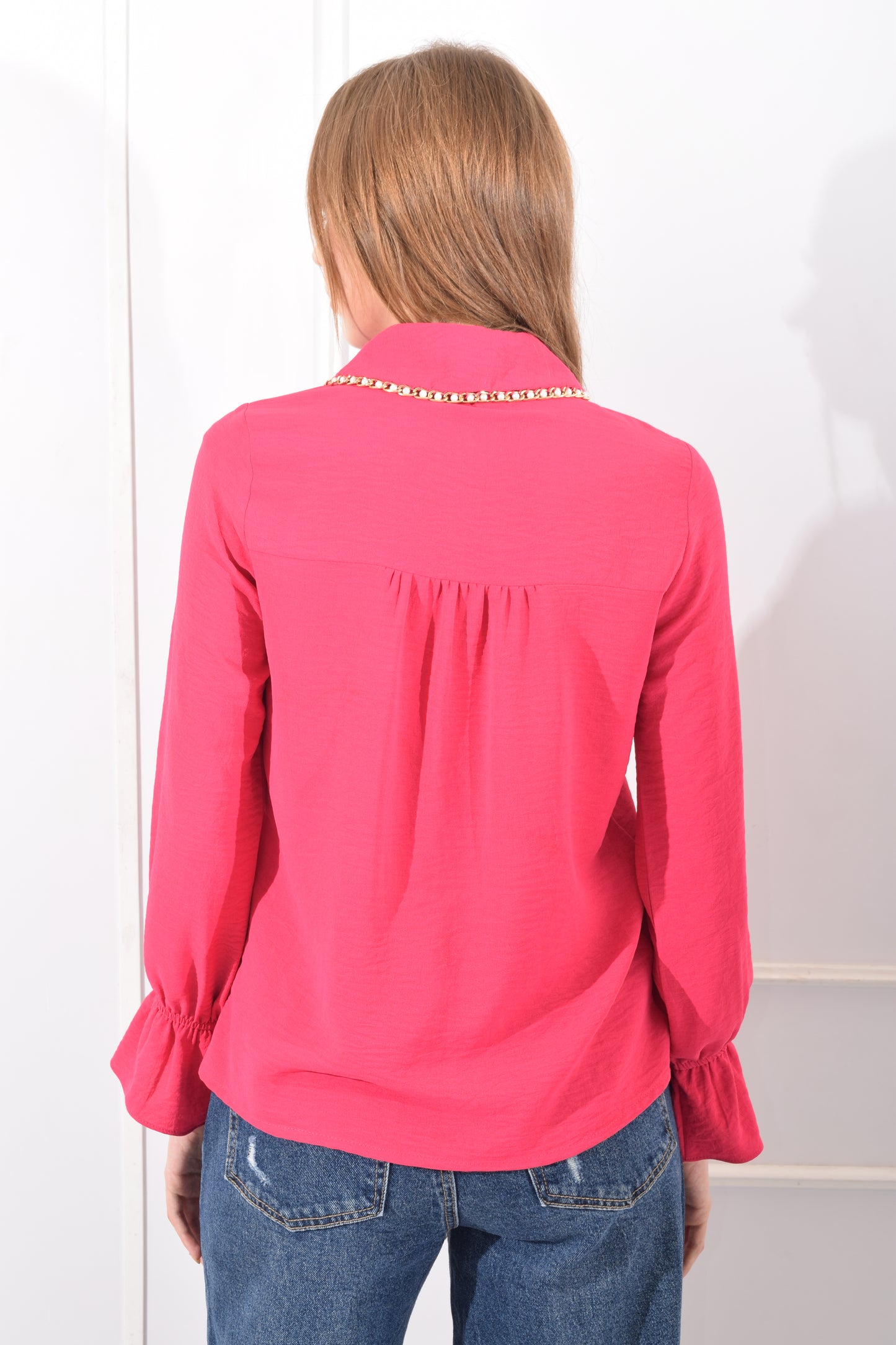 Blusa Perlas Cuello