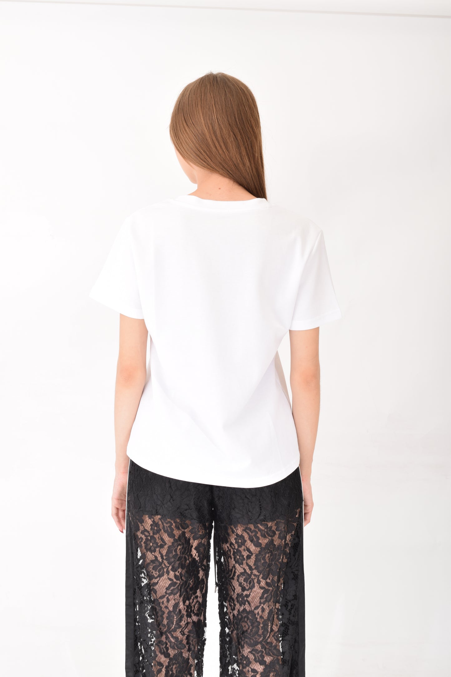 Playera Letras Brillos