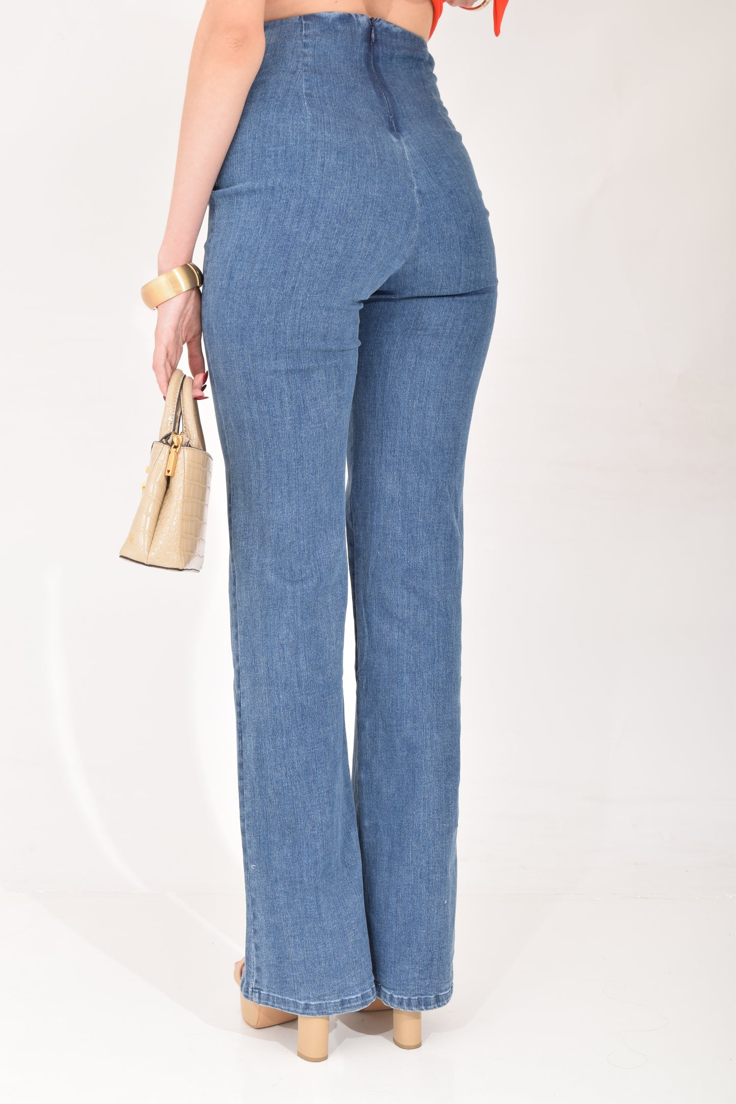 Pantalón Campana Botones Dorados