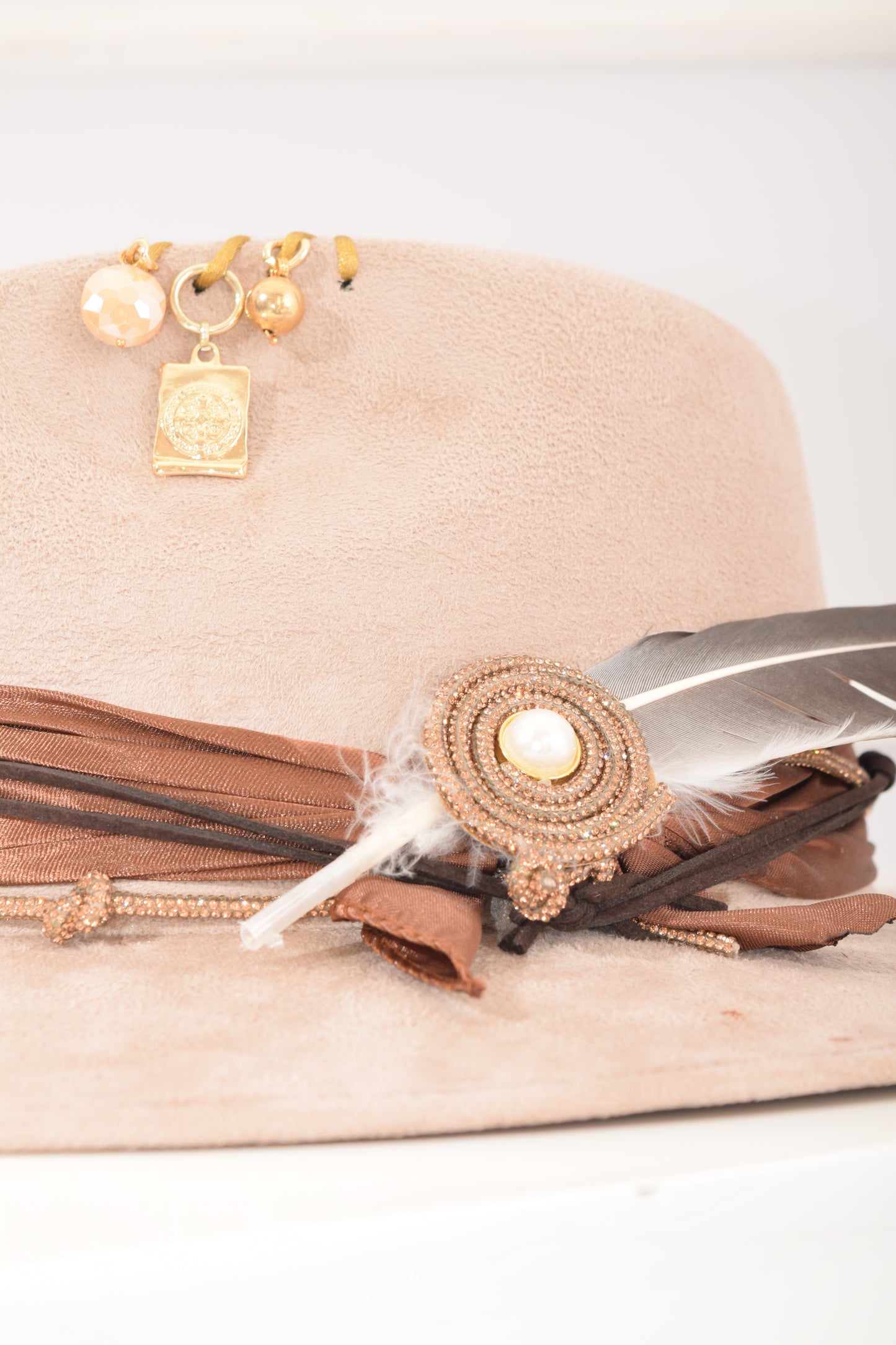 Sombrero Beige Pluma