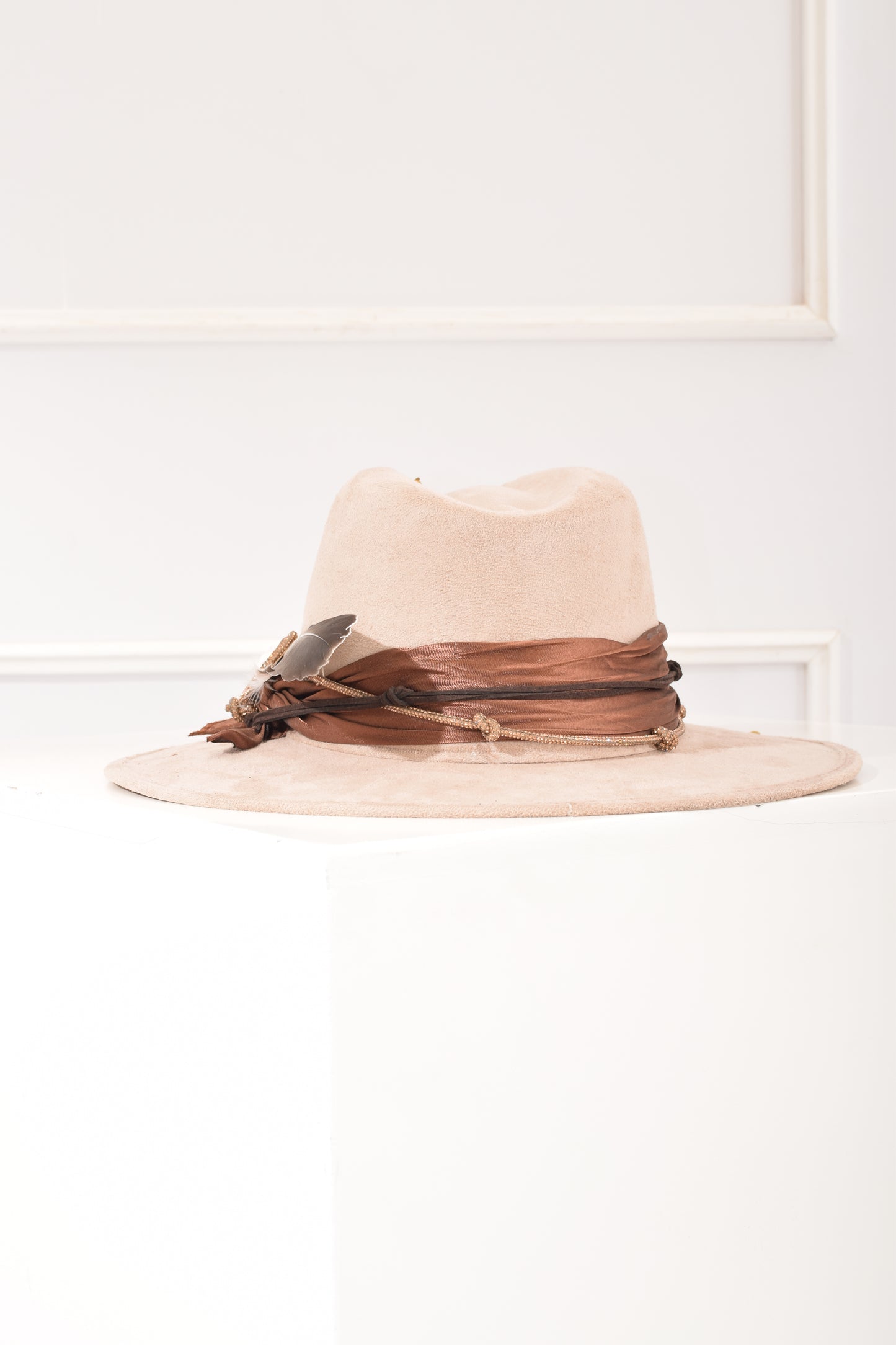 Sombrero Beige Pluma
