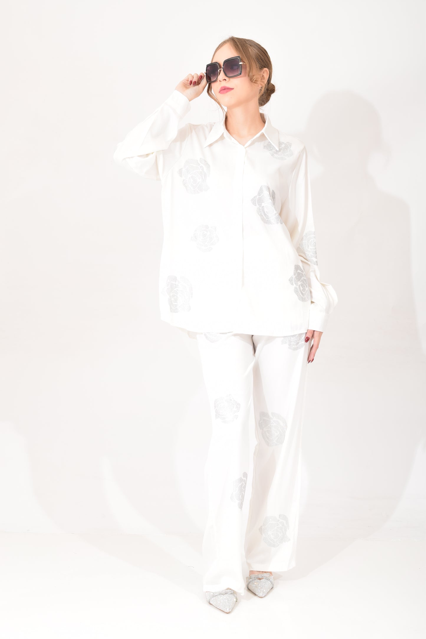 Conjunto Blanco Brillos