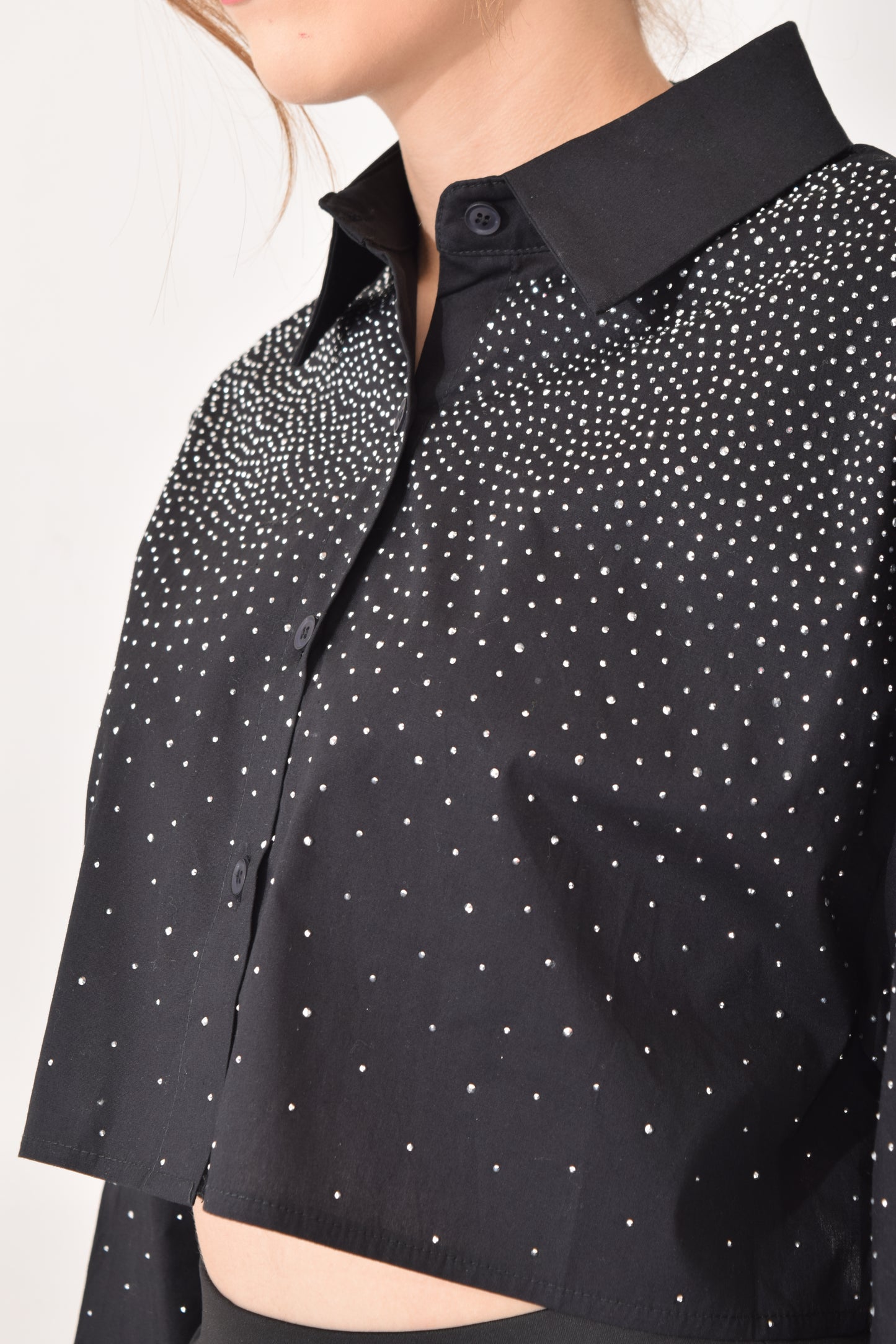 Blusa Corta Brillos