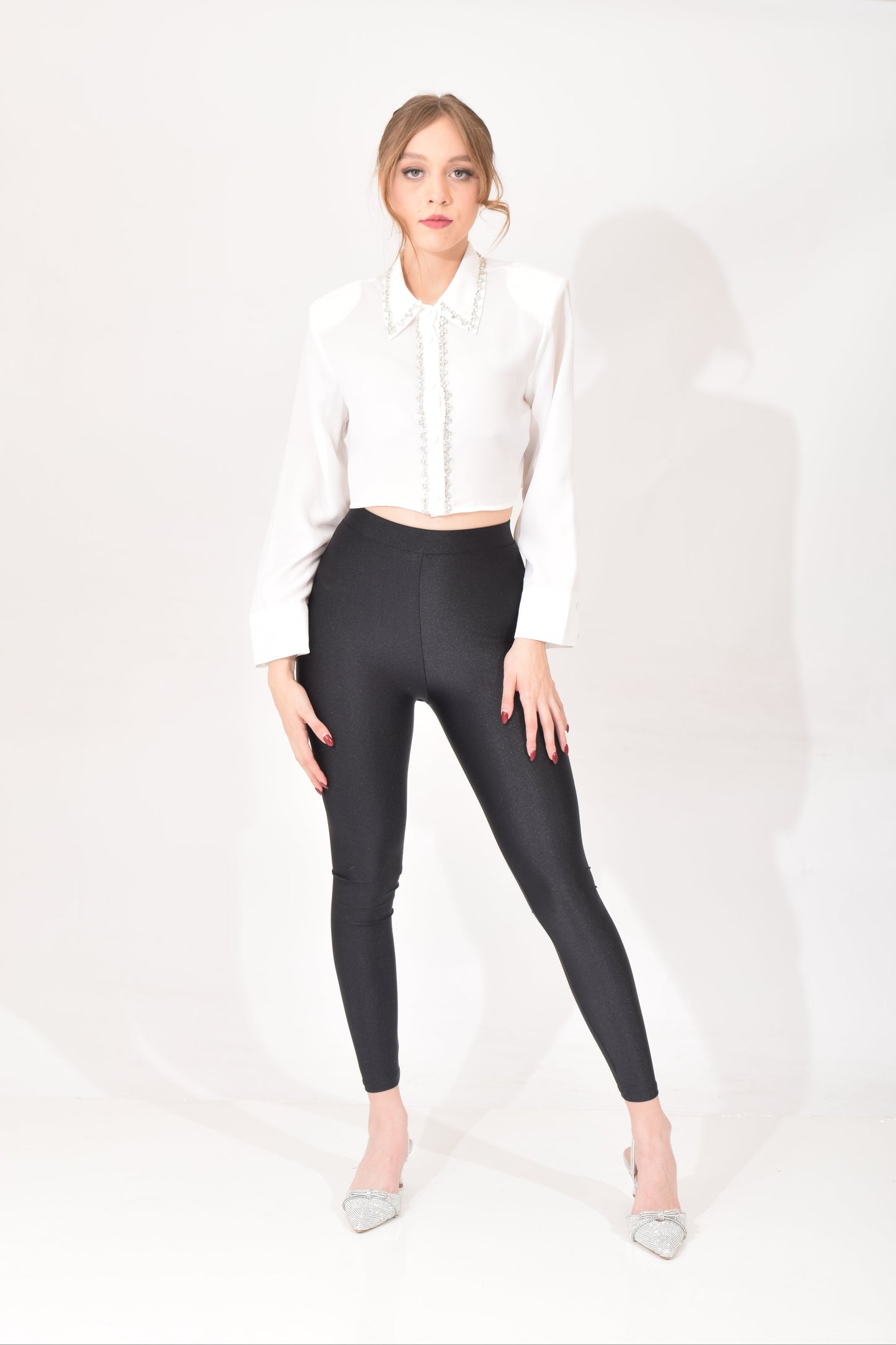 Blusa Corta Brillos