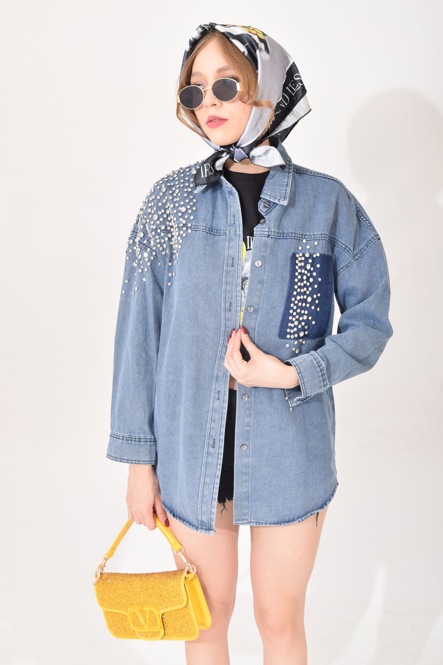 Camisasola Mezclilla Corbatín