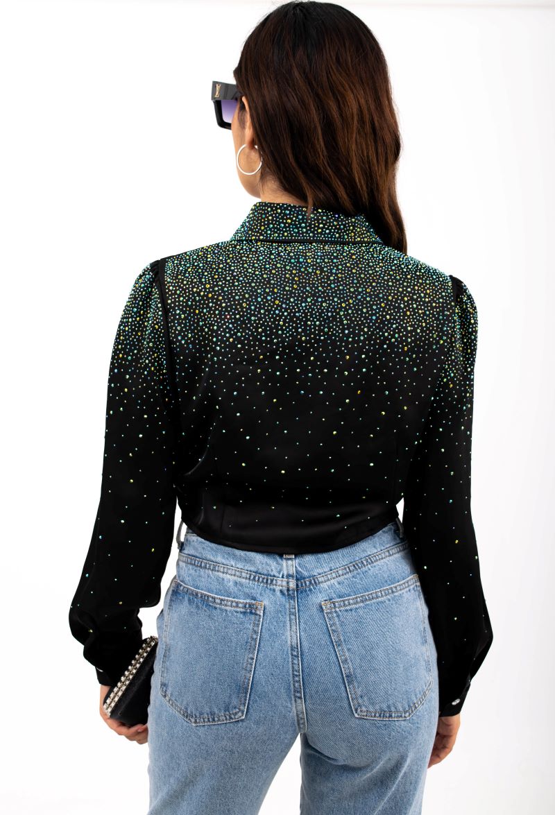 Blusa Corta Brillos