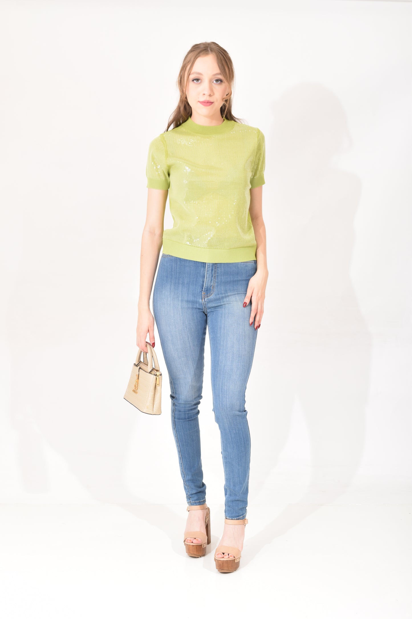 Blusa De Punto Lentejuela