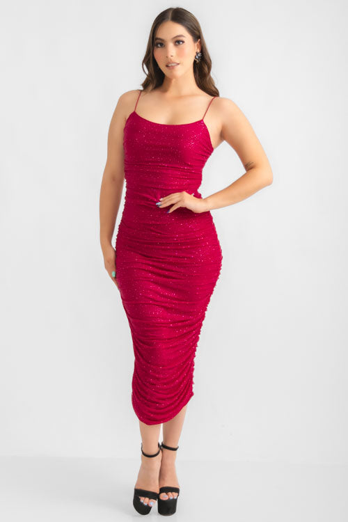 Vestido Lápiz Brillos