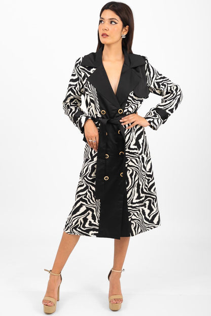 Gabardina animal print