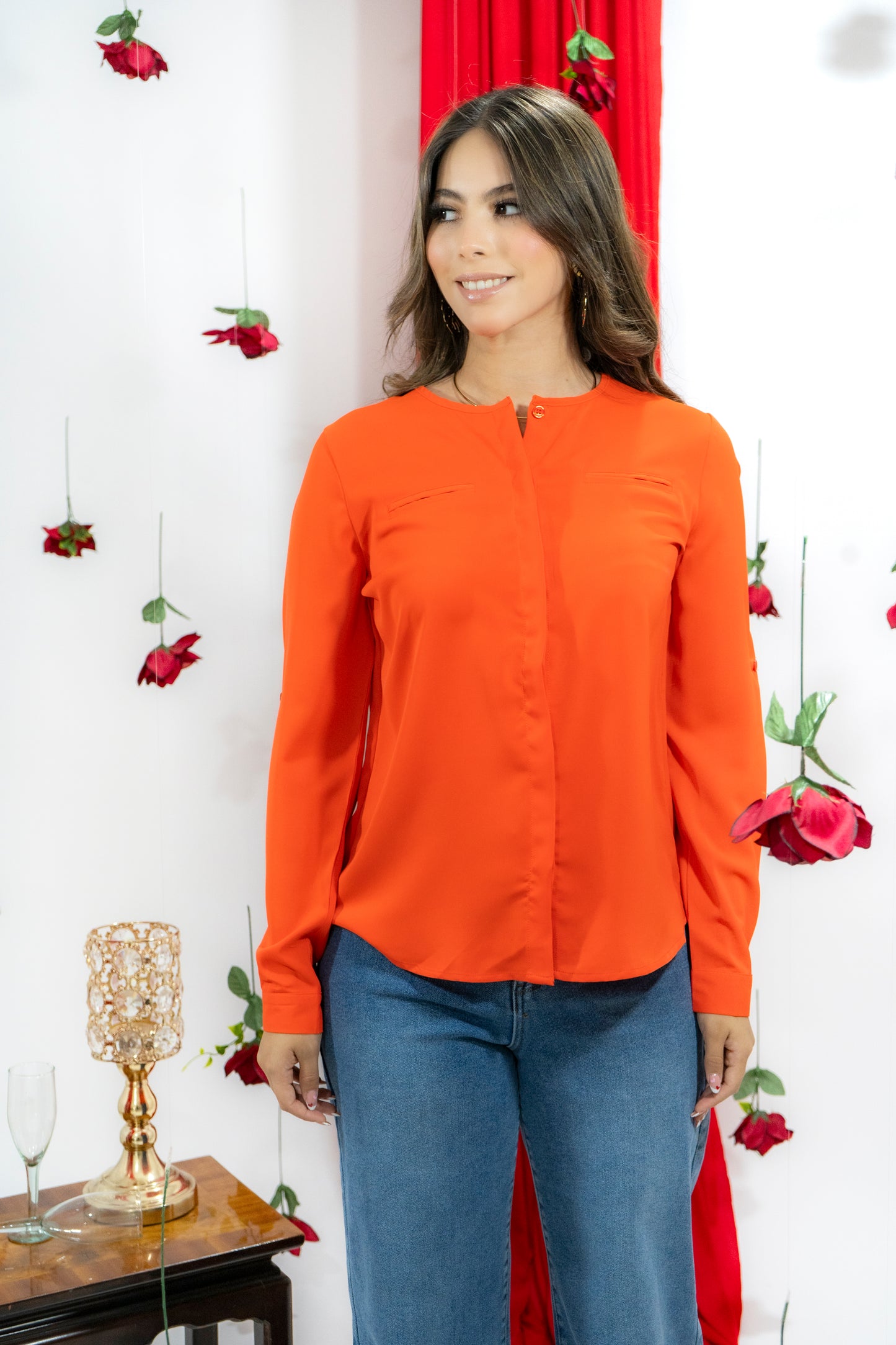 Blusa Cuello Redondo