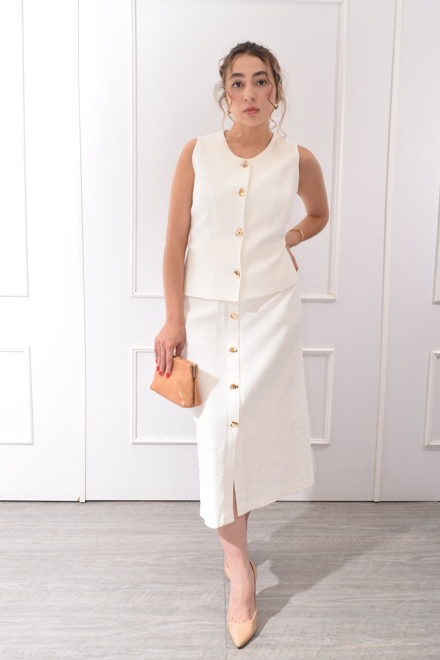 Conjunto Botones Dorados