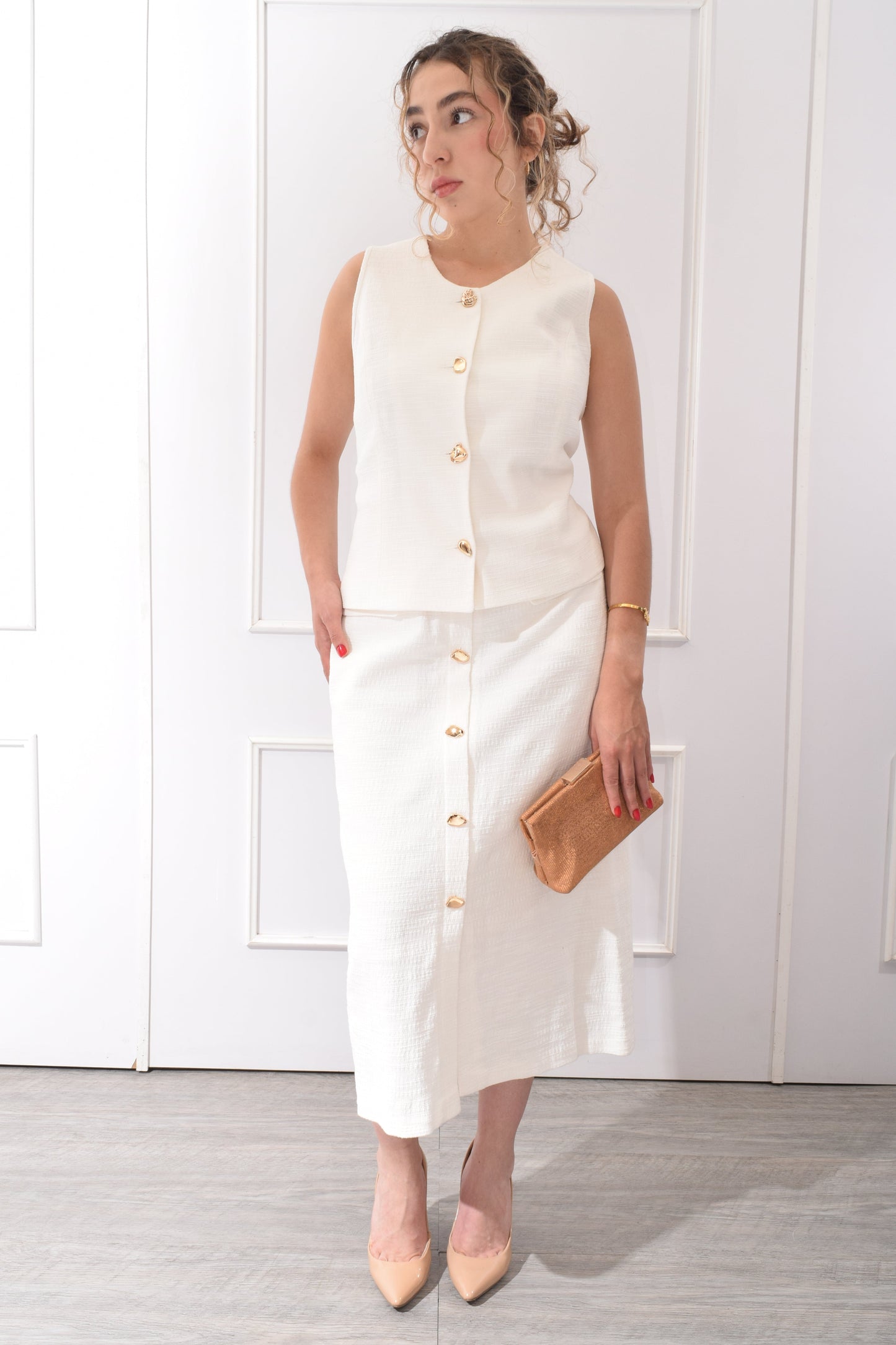 Conjunto Botones Dorados