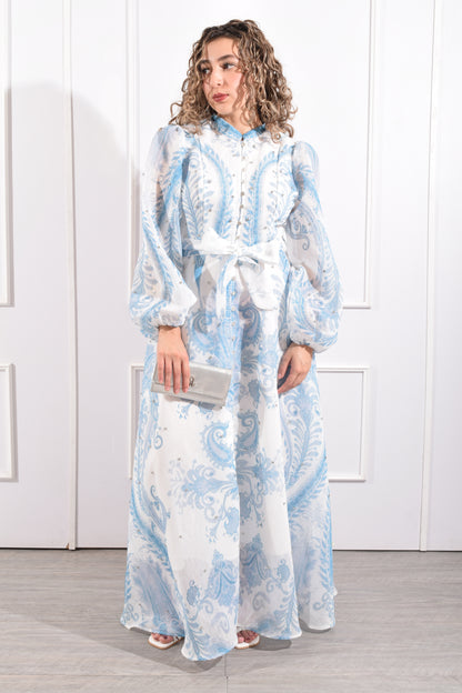 Vestido Estampado con Brillos