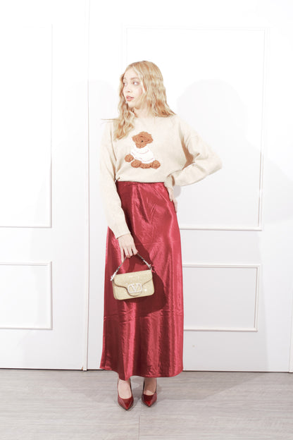 Falda Larga Satinada