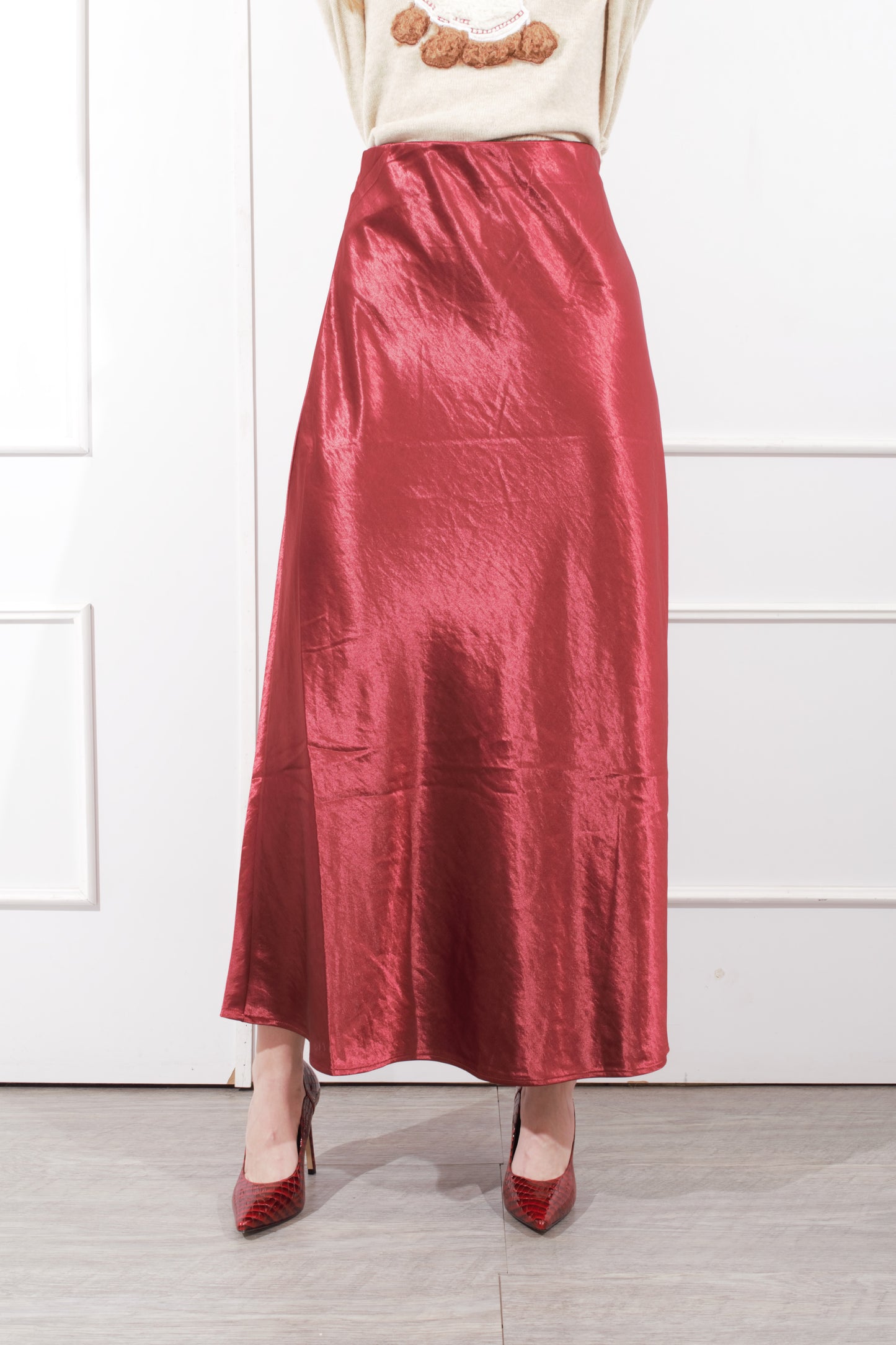 Falda Larga Satinada