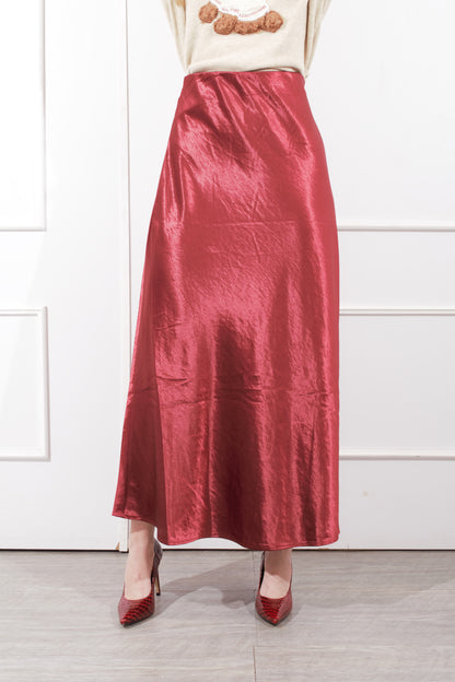 Falda Larga Satinada