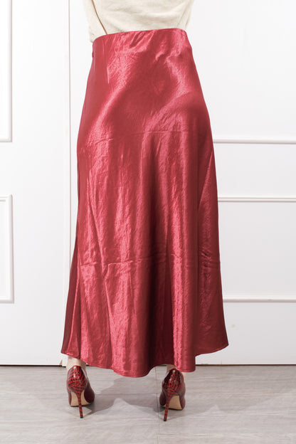 Falda Larga Satinada