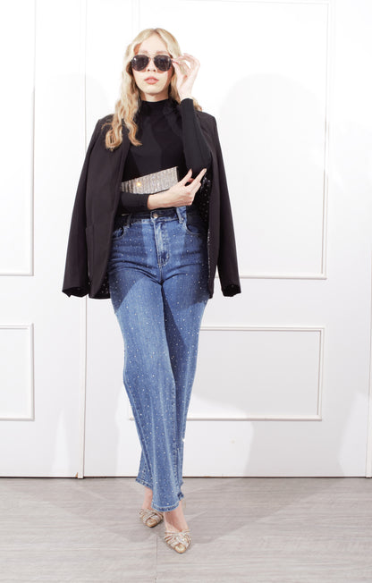 Pantalón Mezclilla Brillos