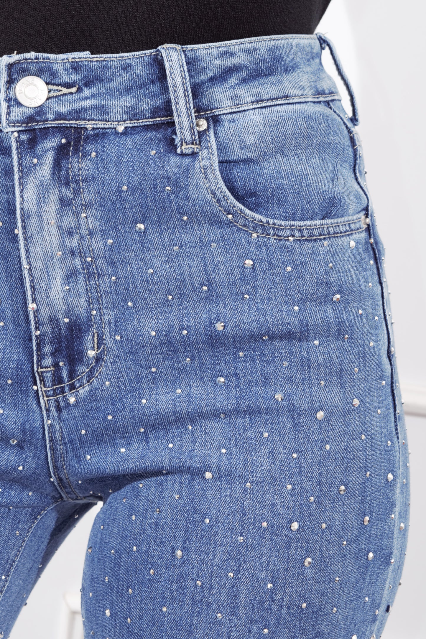 Pantalón Mezclilla Brillos