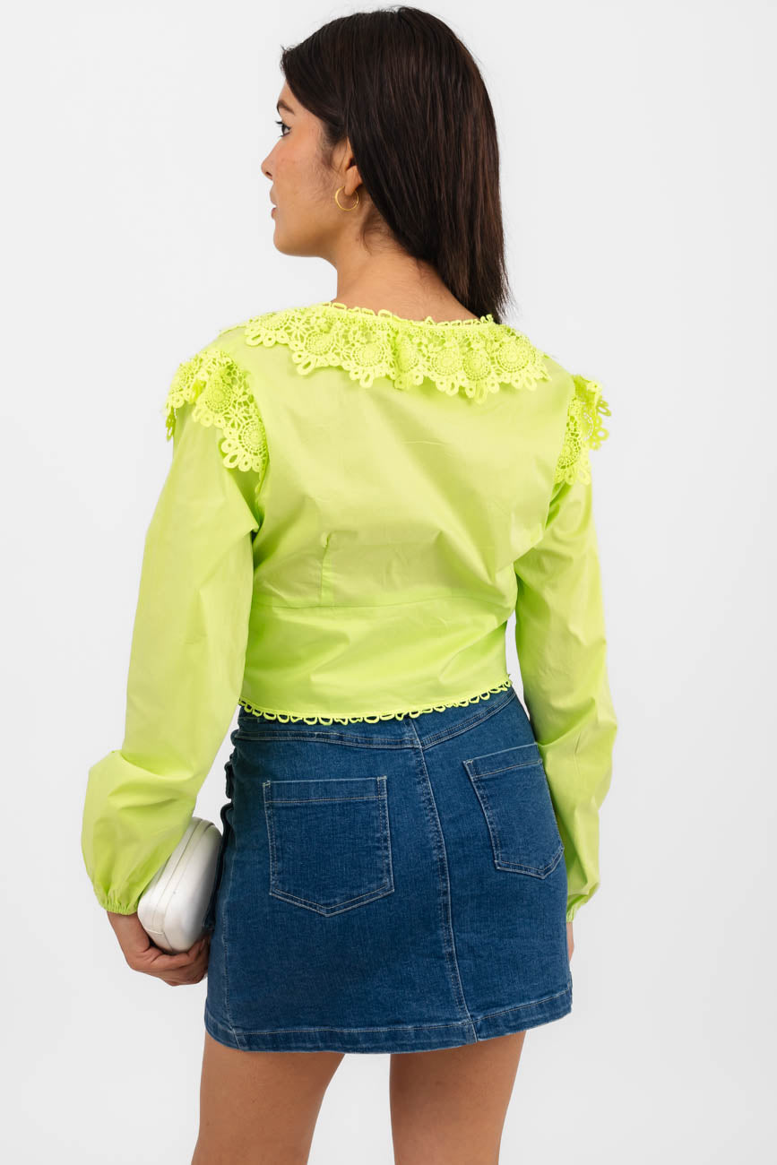 Blusa huipiur cuello