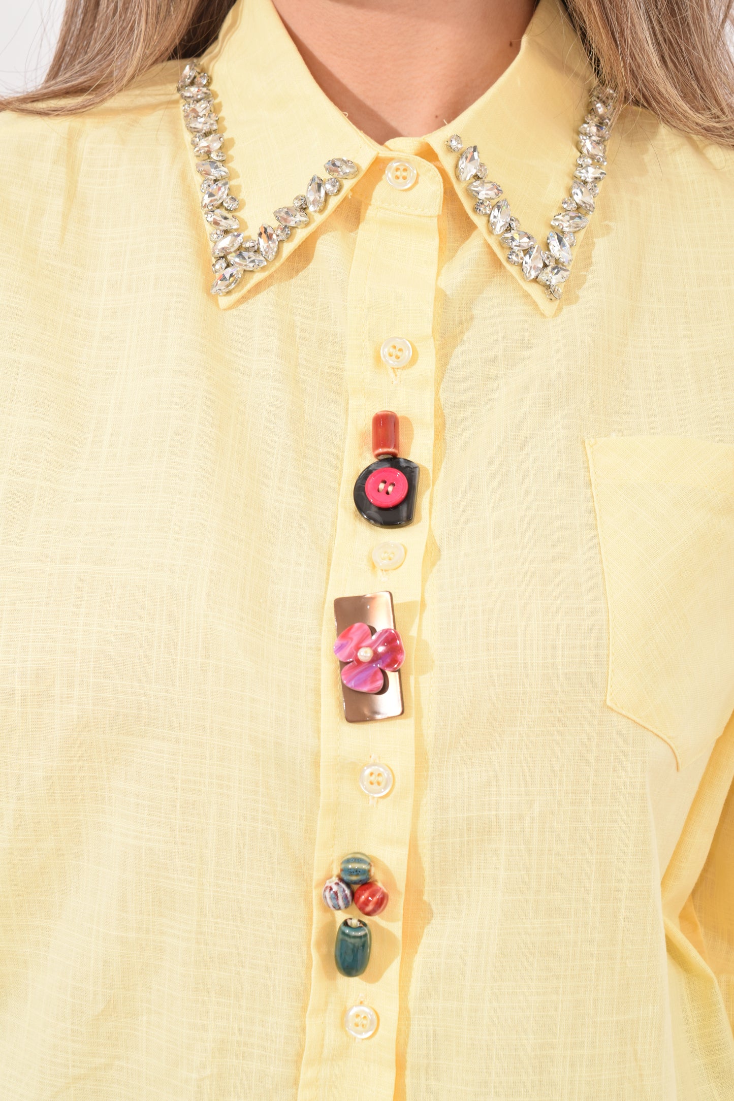 Blusa Botones Colores