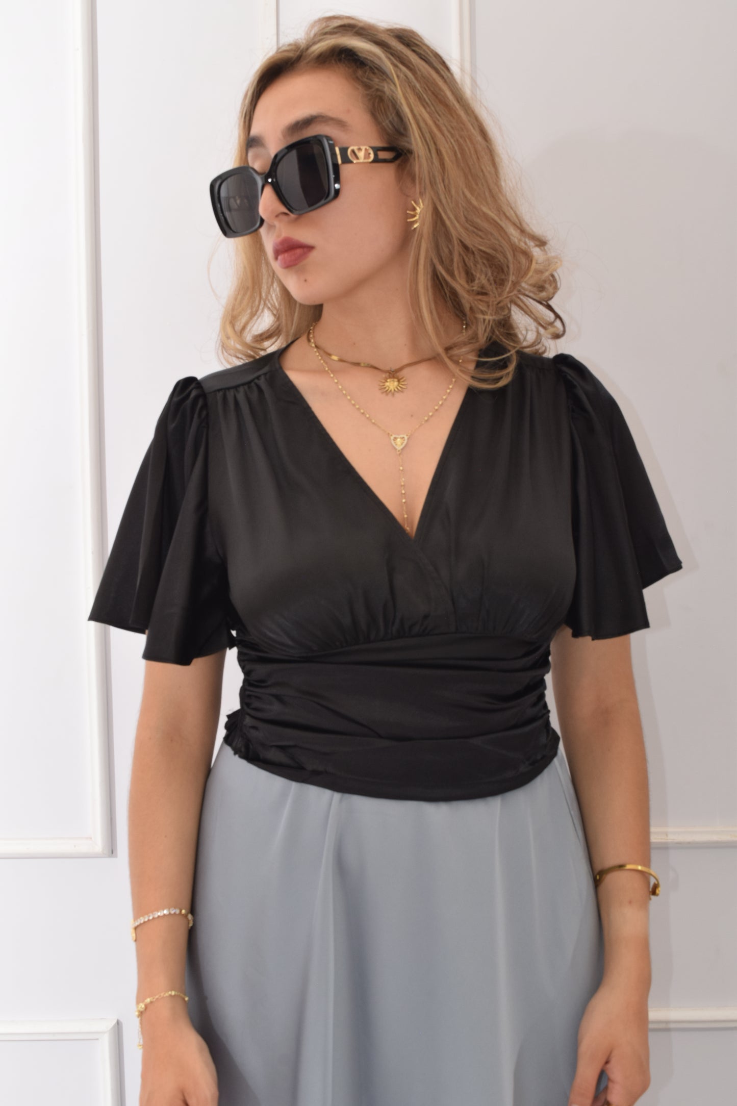 Blusa Satinada