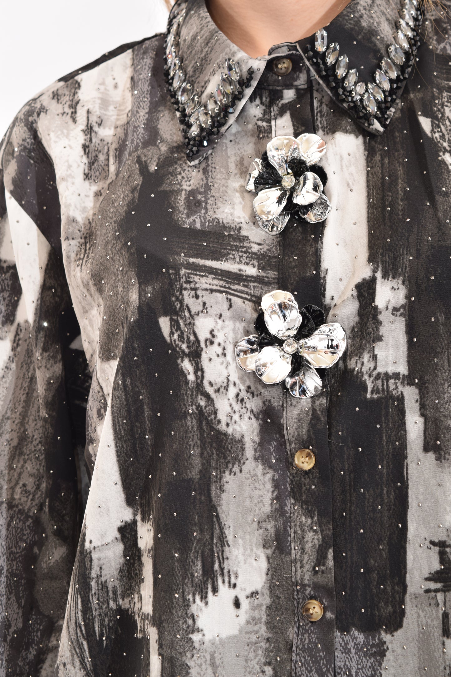 Conjunto Estampado Botones Flor