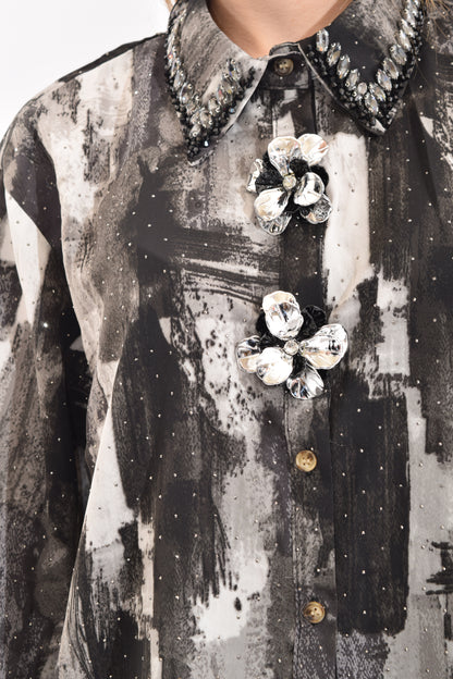 Conjunto Estampado Botones Flor