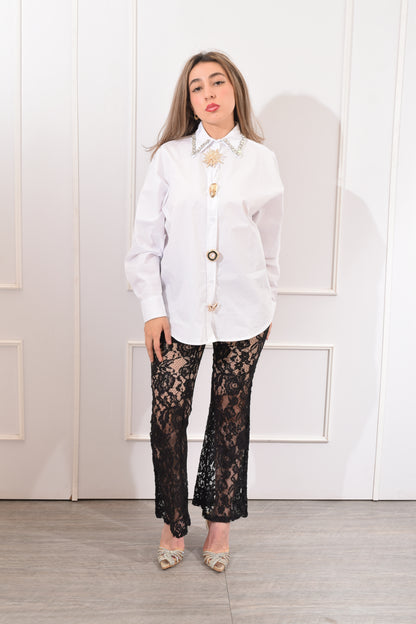 Blusa Botones Dorados