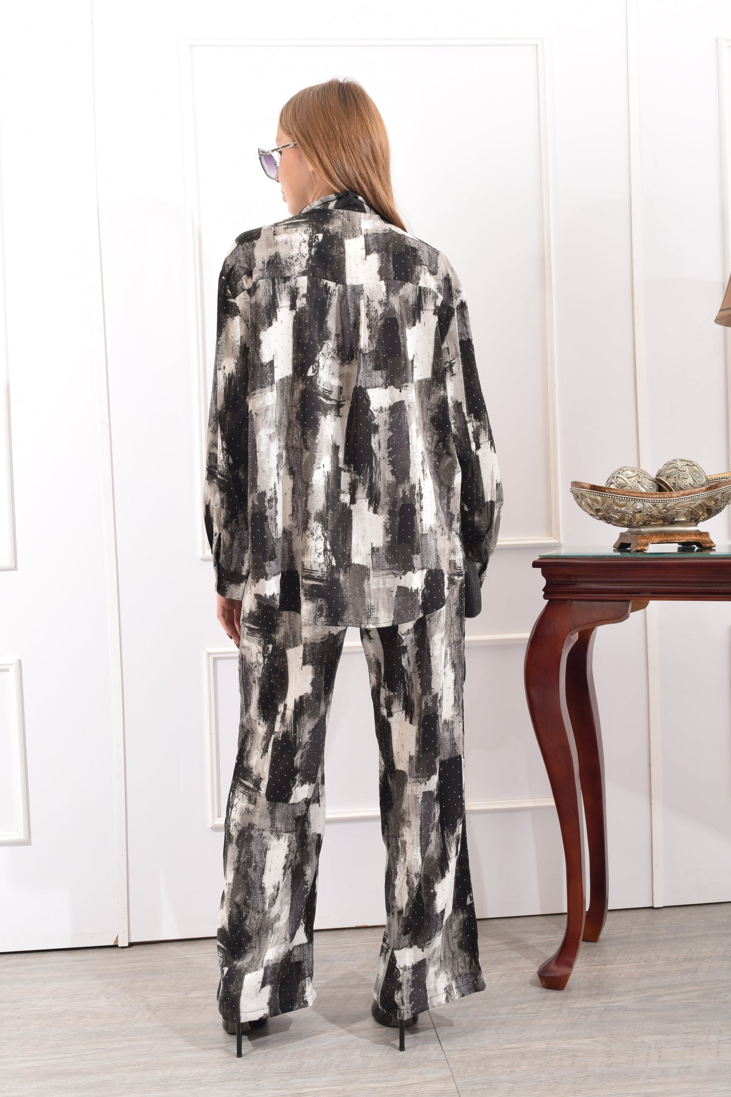 Conjunto Estampado Botones Flor