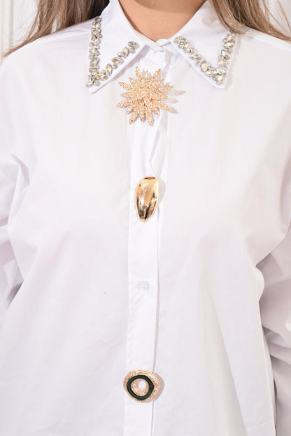 Blusa Botones Dorados