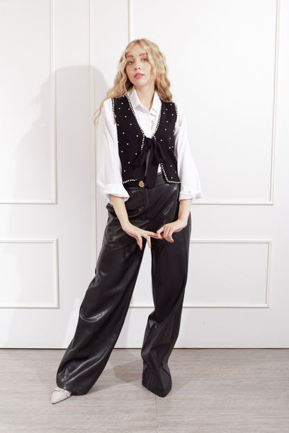 Chaleco Tejido Brillos