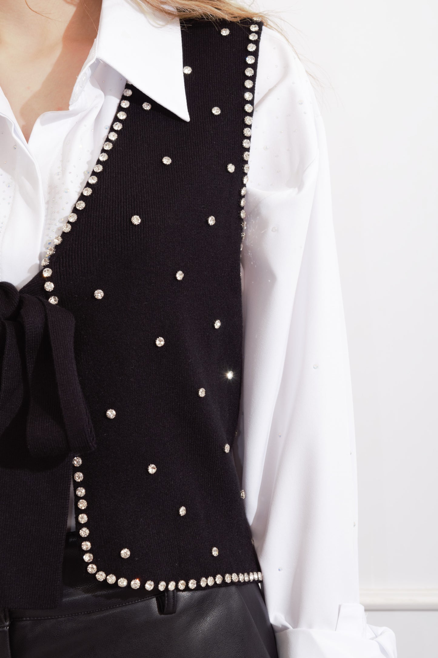 Chaleco Tejido Brillos