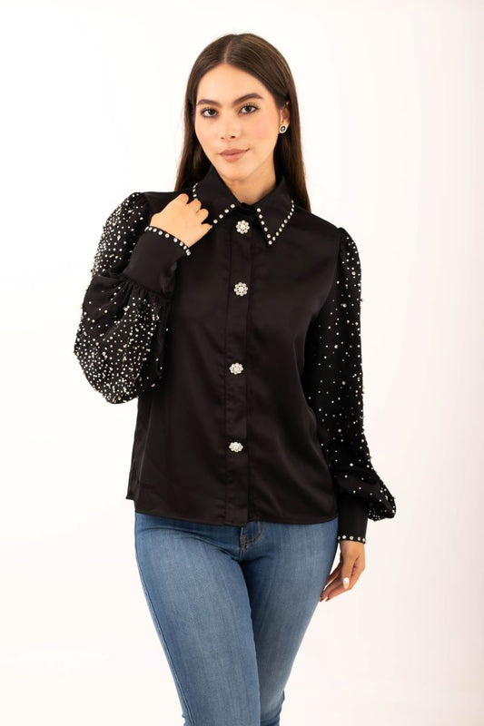 Blusa Brillos Mangas