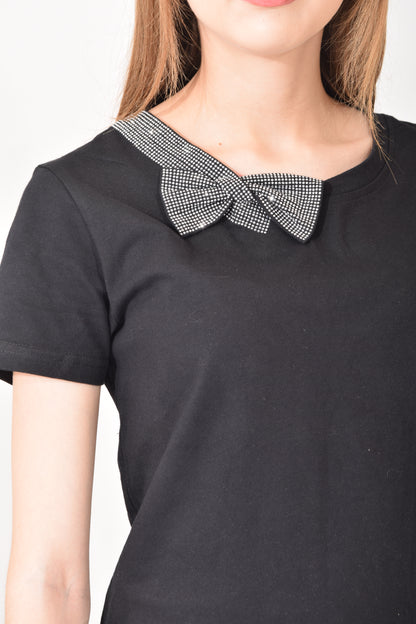 Playera Moño Brillos.