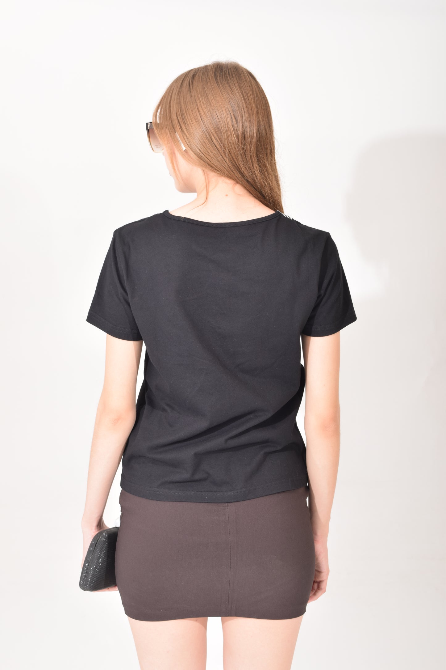 Playera Moño Brillos.