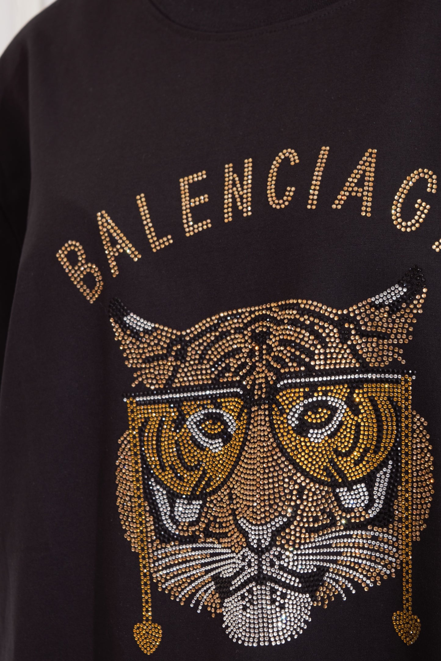 Playera Tigre Brillos Over Size