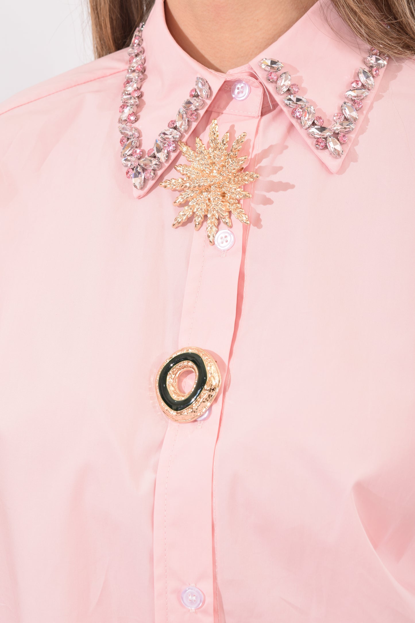 Blusa Brillos Cuello