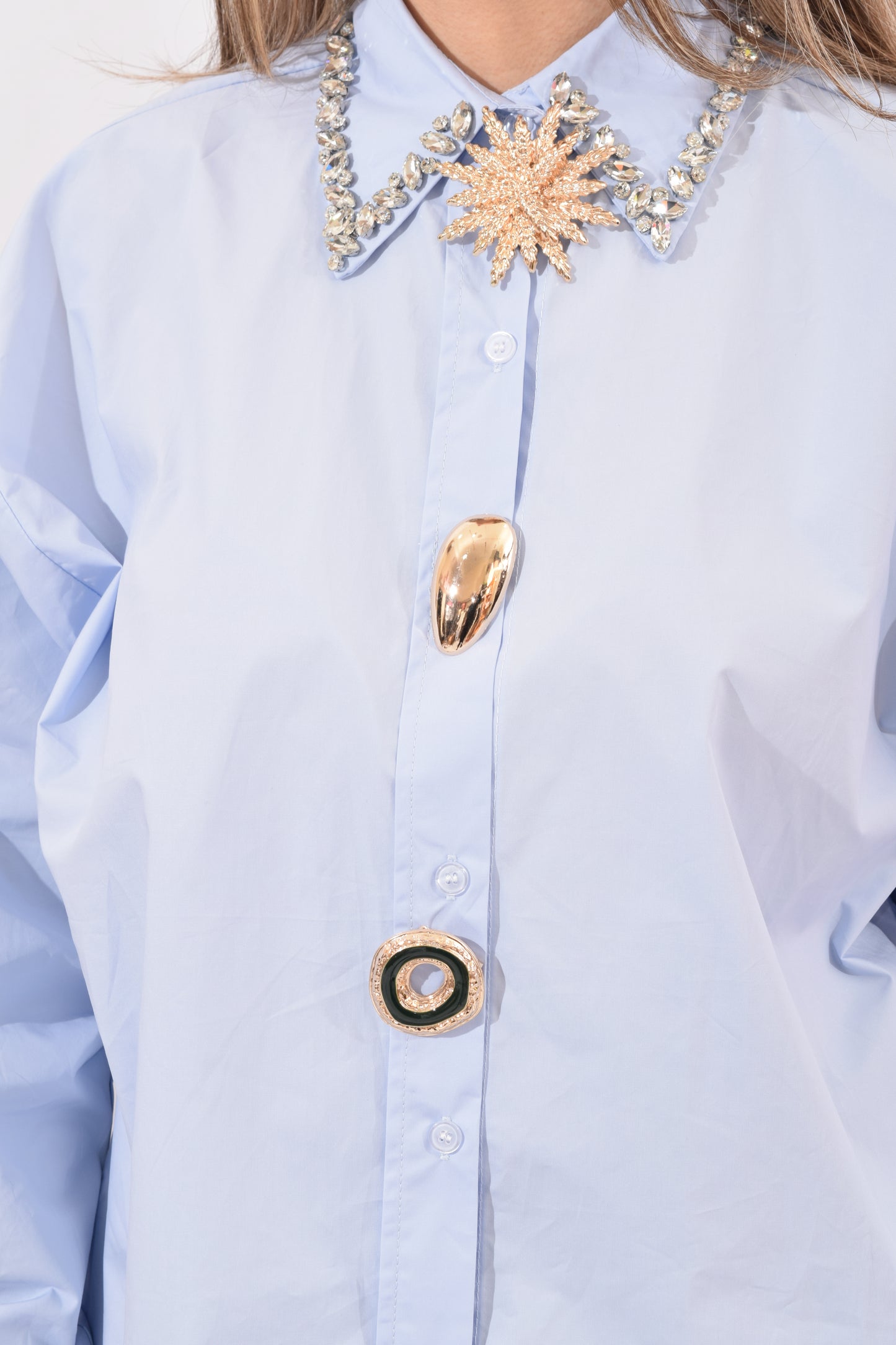 Blusa Brillos Cuello