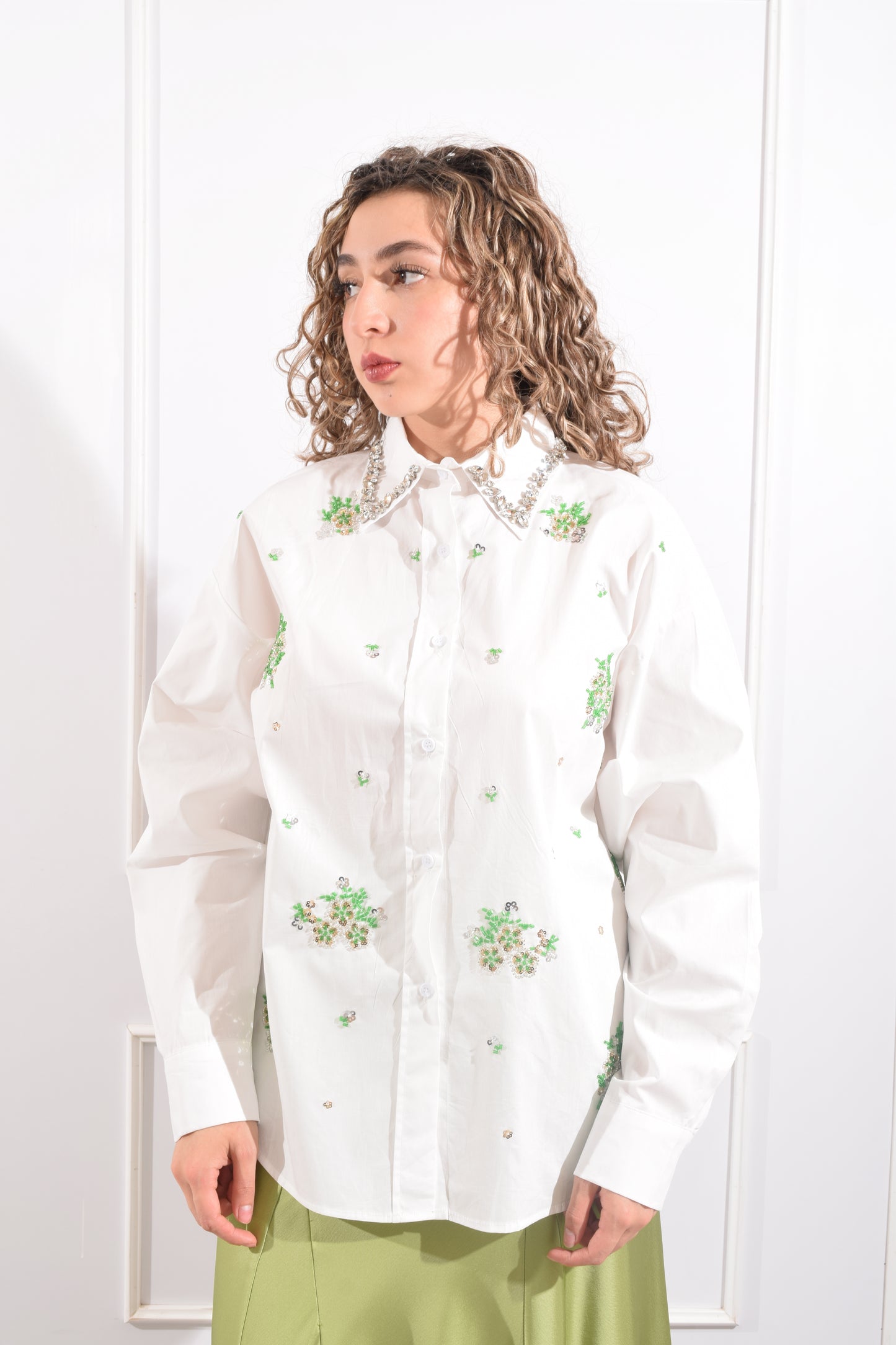 Blusa Flores Chaquira