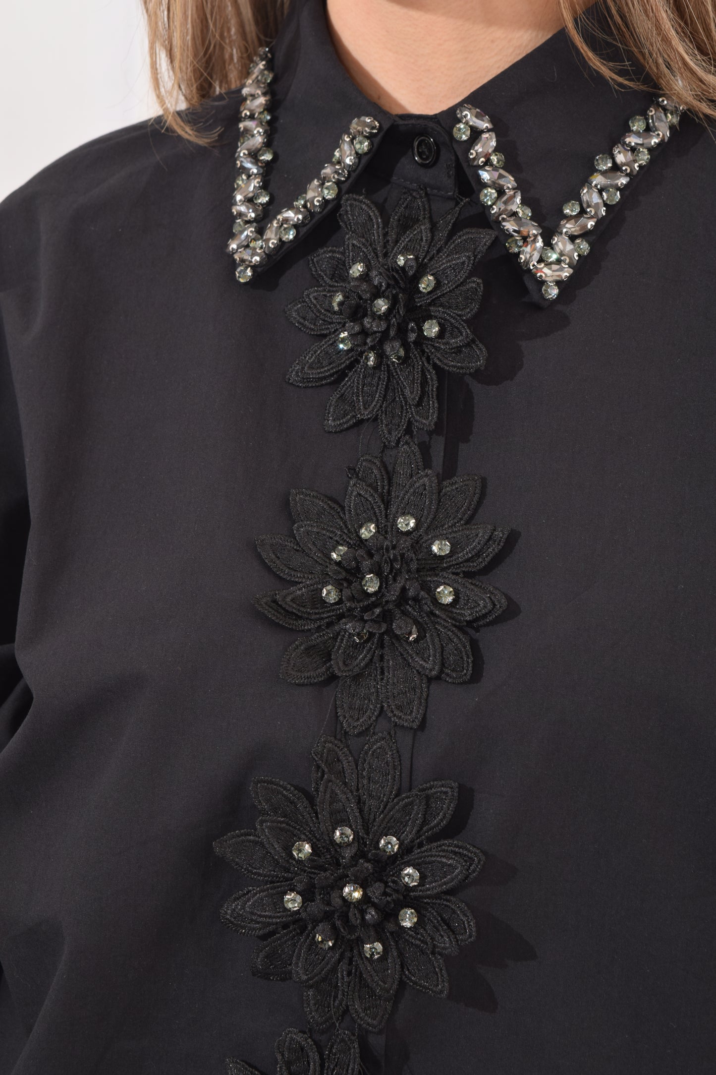 Blusa Flores Guipiur